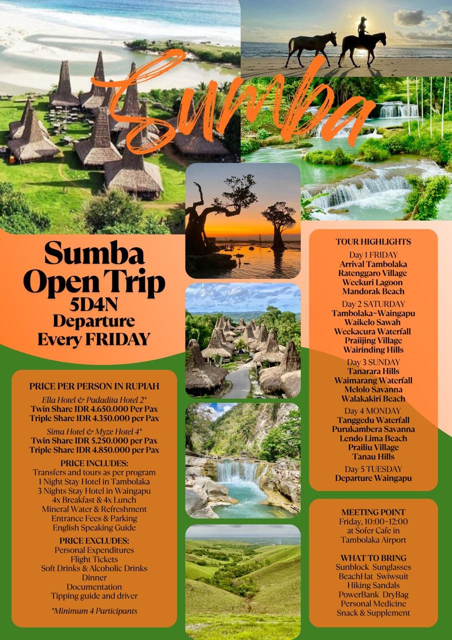 Poster Sumba Open Trip 5D4N